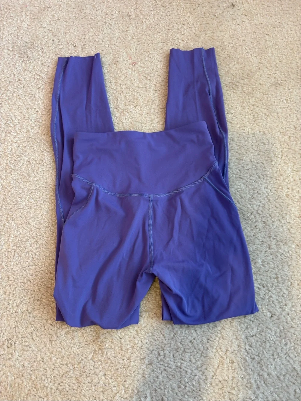 lululemon athletica Purple Leggings with Reflective Logo